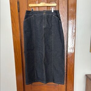 Tribal Denim Skirt NWT